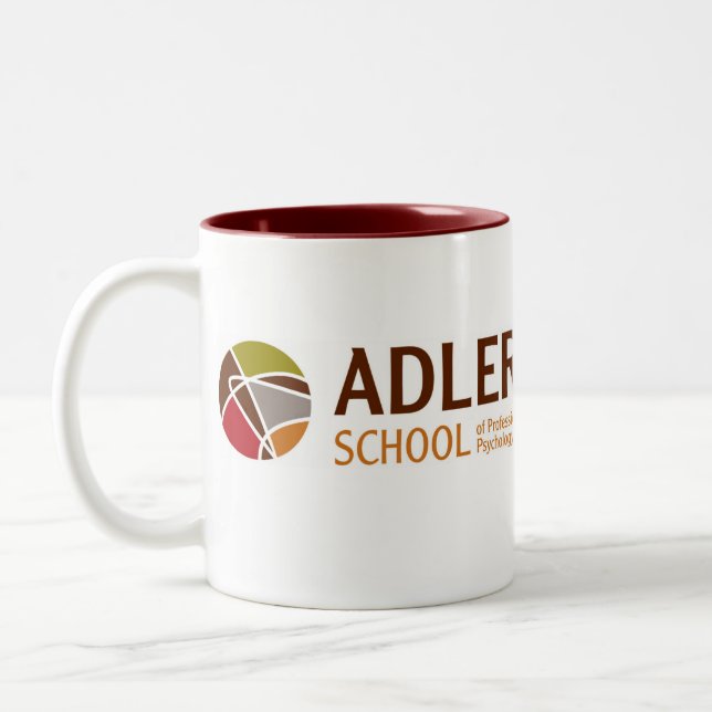 Café Em Dois Tons Caneca de luxe 2 da escola de Adler (Esquerda)