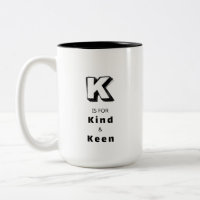 Caneca de Luxo Personalizada K - Elogio