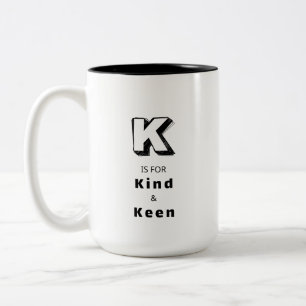 Café Em Dois Tons Caneca de Luxo Personalizada K - Elogio