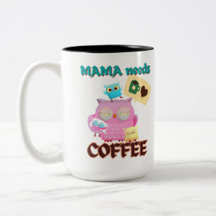Café Em Dois Tons caneca de mãe