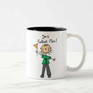 Café Em Dois Tons Caneca de Mãe de Futebol