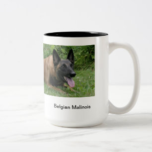 Café Em Dois Tons Caneca de Malinois do belga