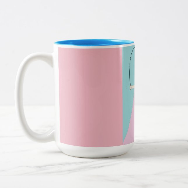 Café Em Dois Tons caneca de manto giro (Esquerda)