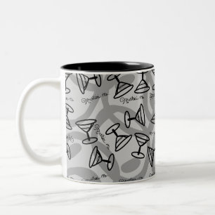 Café Em Dois Tons caneca de martini