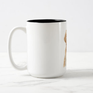 Café Em Dois Tons Caneca de Memorial de Cachorro Personalizada com N