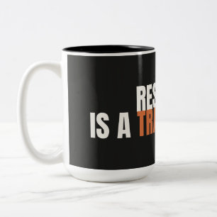 Café Em Dois Tons Caneca de Motivação para Academia Dia de Descanso
