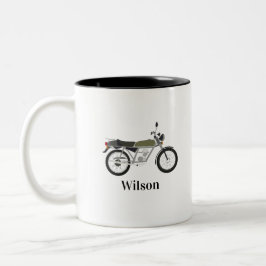 Café Em Dois Tons Caneca de Moto Antiga 