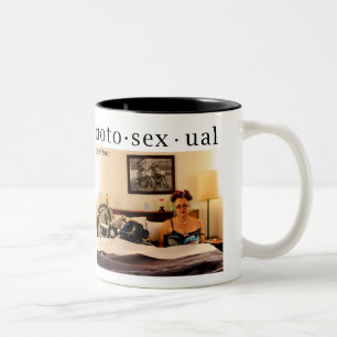 Café Em Dois Tons Caneca de Motosexual das motocicletas & dos