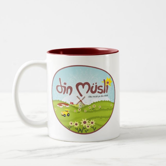 Café Em Dois Tons Caneca de Musli do ruído (Esquerda)