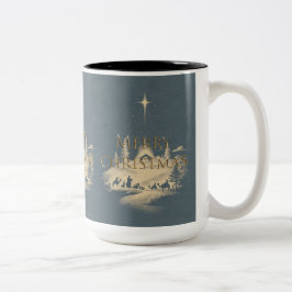 Café Em Dois Tons Caneca de Natal