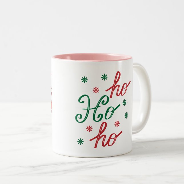 Café Em Dois Tons caneca de natal (Frente Esquerda)