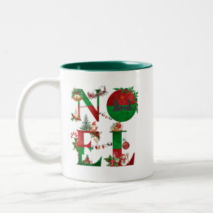 Café Em Dois Tons Caneca de Natal