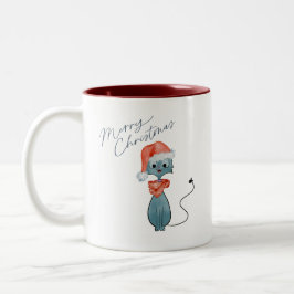 Café Em Dois Tons Caneca de Natal