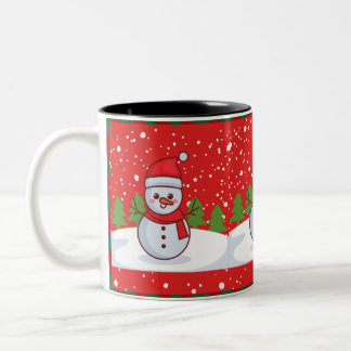 Café Em Dois Tons caneca de Natal