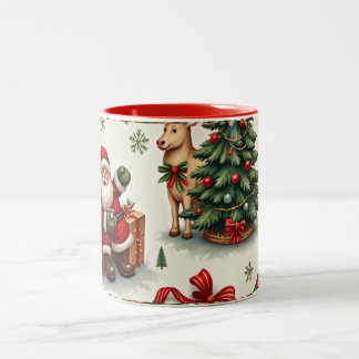 Café Em Dois Tons Caneca de natal