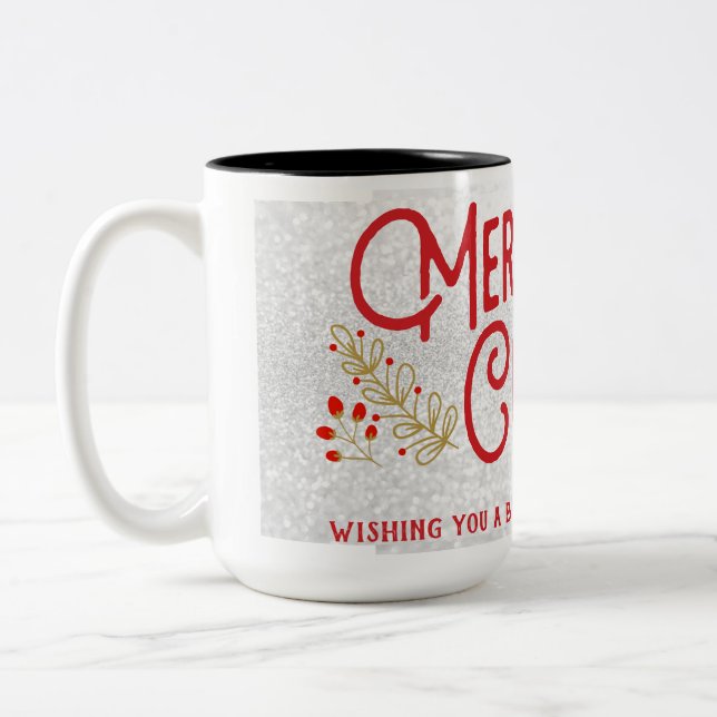 Café Em Dois Tons caneca de natal (Esquerda)