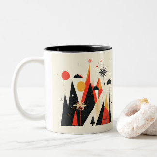 Café Em Dois Tons Caneca de Natal
