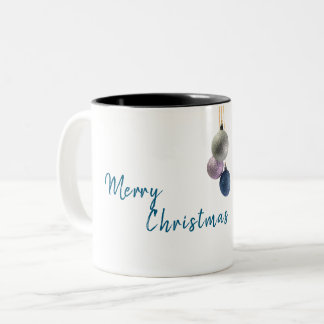 Café Em Dois Tons Caneca de Natal Alegre Two Tone