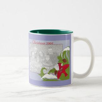 Café Em Dois Tons Caneca de Natal Cardinal
