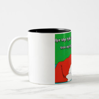 Café Em Dois Tons Caneca de Natal de Gato