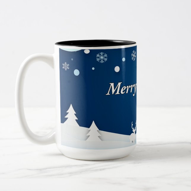 Café Em Dois Tons Caneca de Natal Desejos de Inverno (Esquerda)