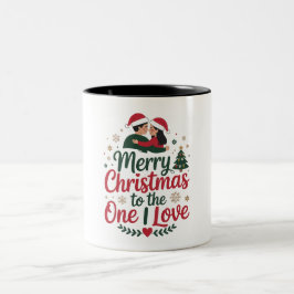 Café Em Dois Tons Caneca de Natal _ Feliz Natal para Quem Eu Amo