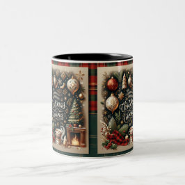 Café Em Dois Tons Caneca de Natal Festiva para Víblias de inverno Co