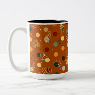 Café Em Dois Tons Caneca de Natal Festivo e Ano Novo