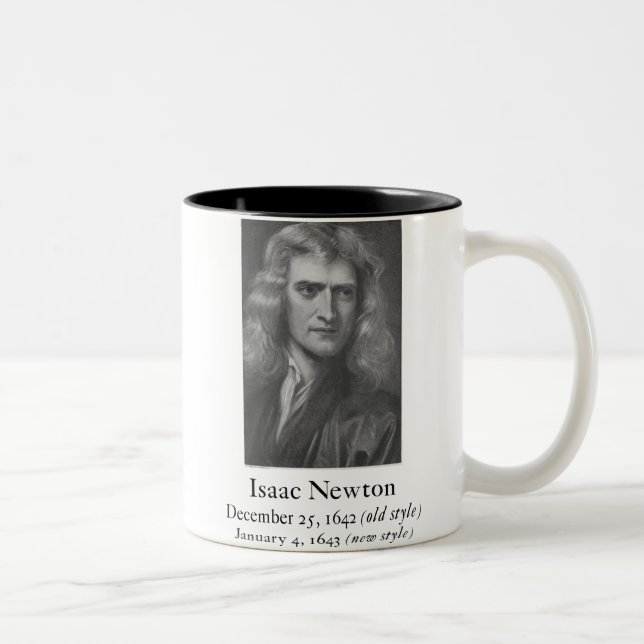 Café Em Dois Tons Caneca de Newton (Direita)