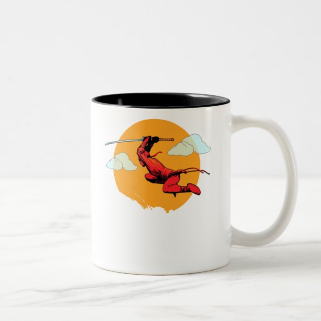 Café Em Dois Tons Caneca de Ninja (Direita)