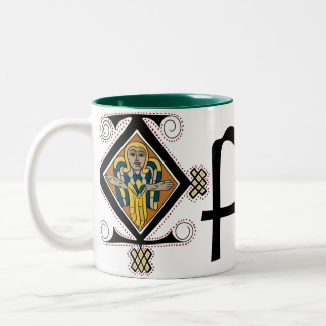 Café Em Dois Tons Caneca de Offaly do condado (Esquerda)