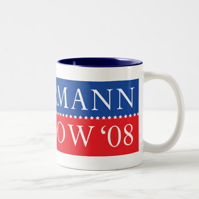 Café Em Dois Tons Caneca de Olbermann Maddow (Direita)