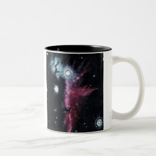 Café Em Dois Tons Caneca de Orion e de nebulosa de Horsehead