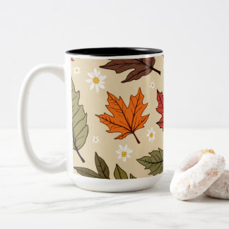 Café Em Dois Tons caneca de outono