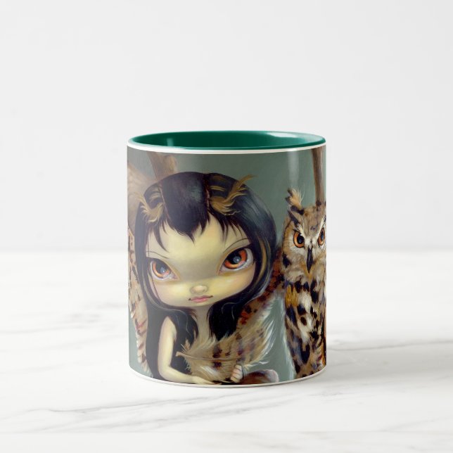 Café Em Dois Tons Caneca de "Owlyn" (Centro)