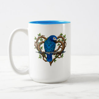 Café Em Dois Tons Caneca de Papagaio Motivacional - Inspirado
