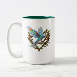 Café Em Dois Tons Caneca de Papagaio Motivacional - Voando Alto