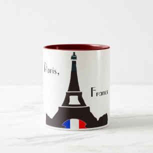 Café Em Dois Tons Caneca de Paris France
