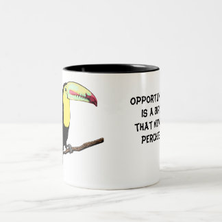 Café Em Dois Tons Caneca de Pássaro Tucano Editável