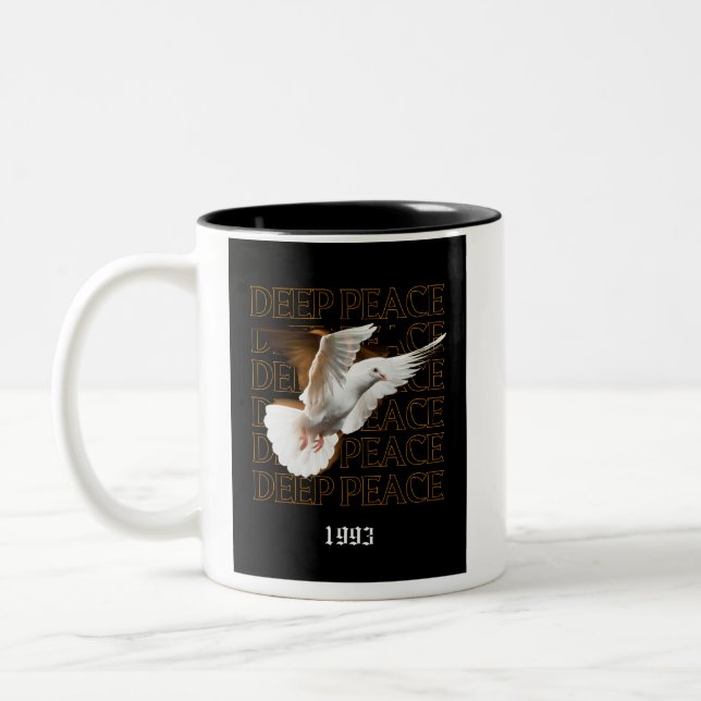 CAFÉ EM DOIS TONS CANECA DE PAZ PROFUNDA (Esquerda)