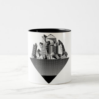 Café Em Dois Tons Caneca de pedra da ilha