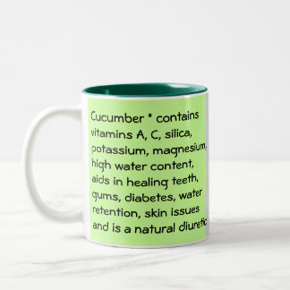 Café Em Dois Tons Caneca de pepino