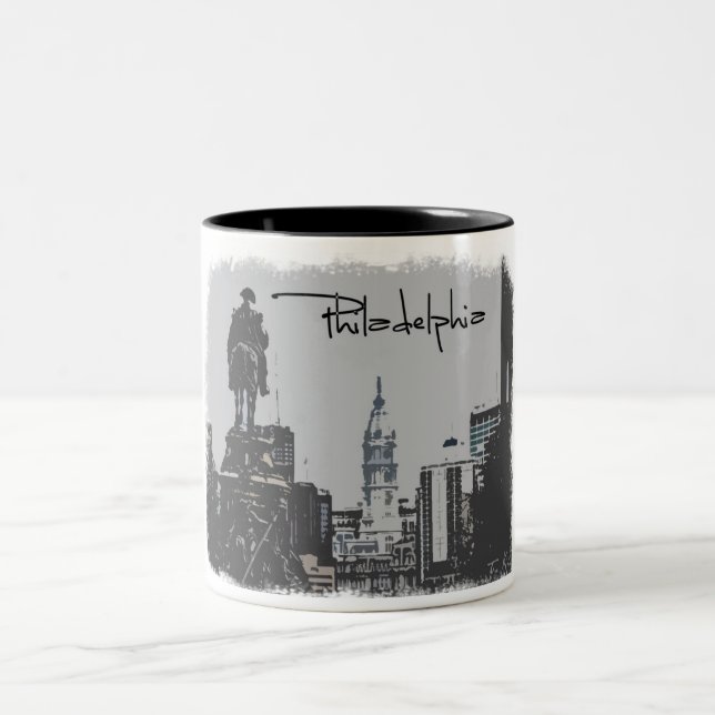 Café Em Dois Tons Caneca de Philadelphfia (Centro)