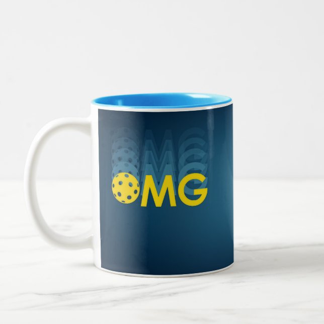 Café Em Dois Tons Caneca de picleball OMG (Esquerda)