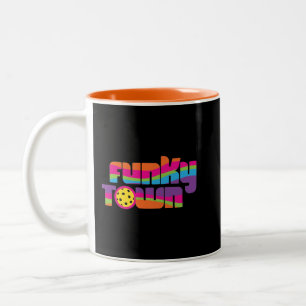 Café Em Dois Tons Caneca de piclebol da Funky Town