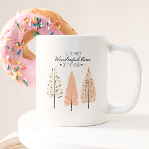 Café Em Dois Tons Caneca de Pinheiros de Natal - Estilo de Higiene M