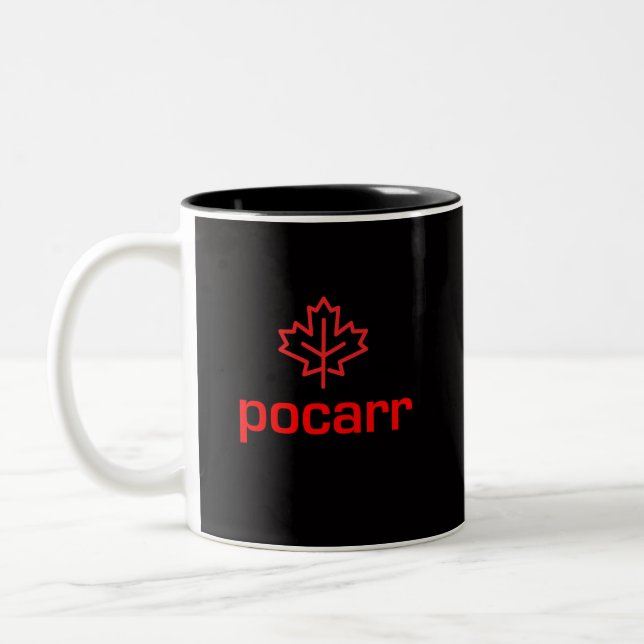 Café Em Dois Tons Caneca de Pocarr Canadá (Esquerda)