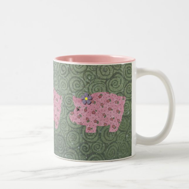 Café Em Dois Tons Caneca de Porco Country (Direita)