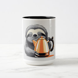 Café Em Dois Tons Caneca de Preguiça