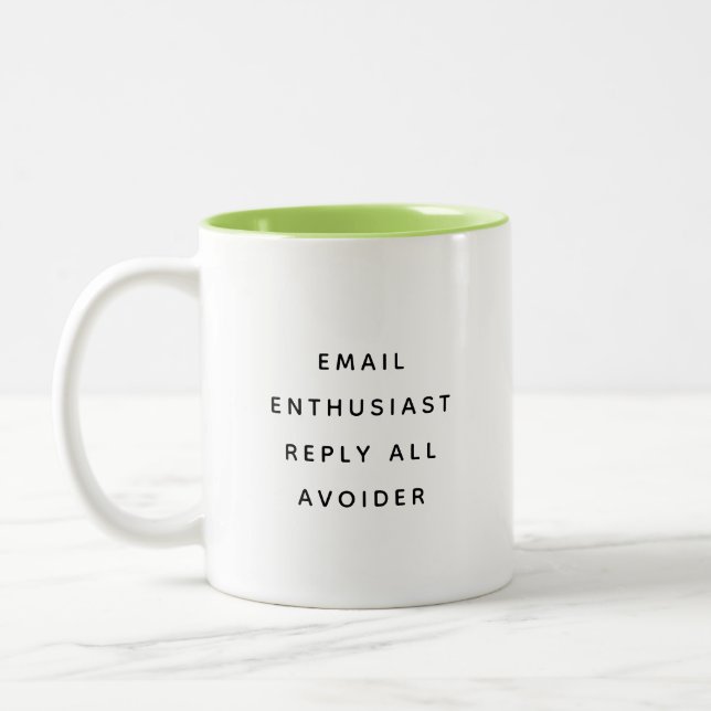 Café Em Dois Tons Caneca de Presente de Humor de Escritório Citações (Esquerda)